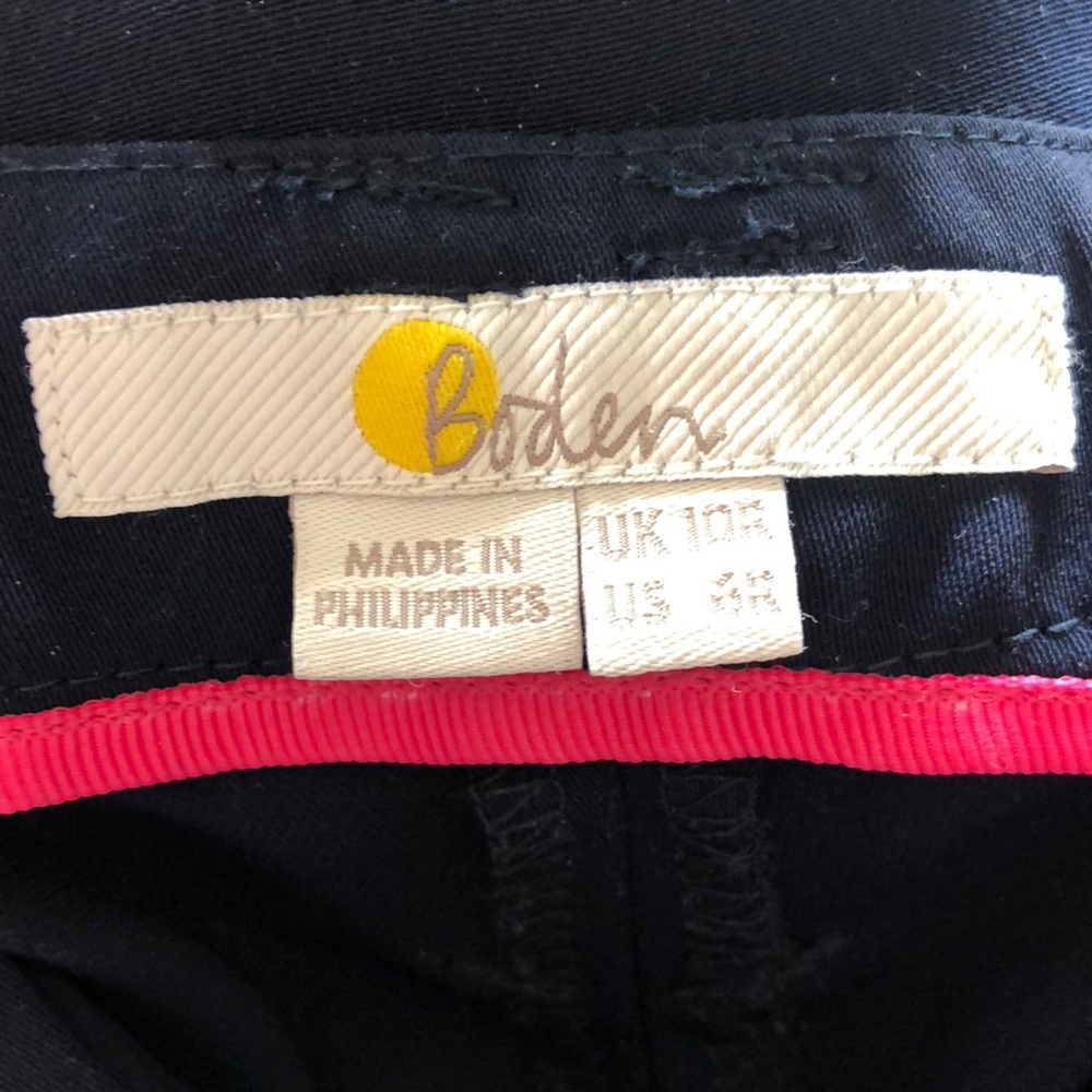 Boden Paper Bag Navy Pants size 6R